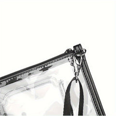 Waterproof Shopping Bag Beach Storage Shoulder Bag PVC Transparent Crossbody Bag