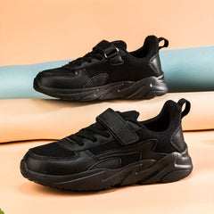Boys Anti Skid Skate Shoes w/ Hook Loop Fastener & Breathable Mesh