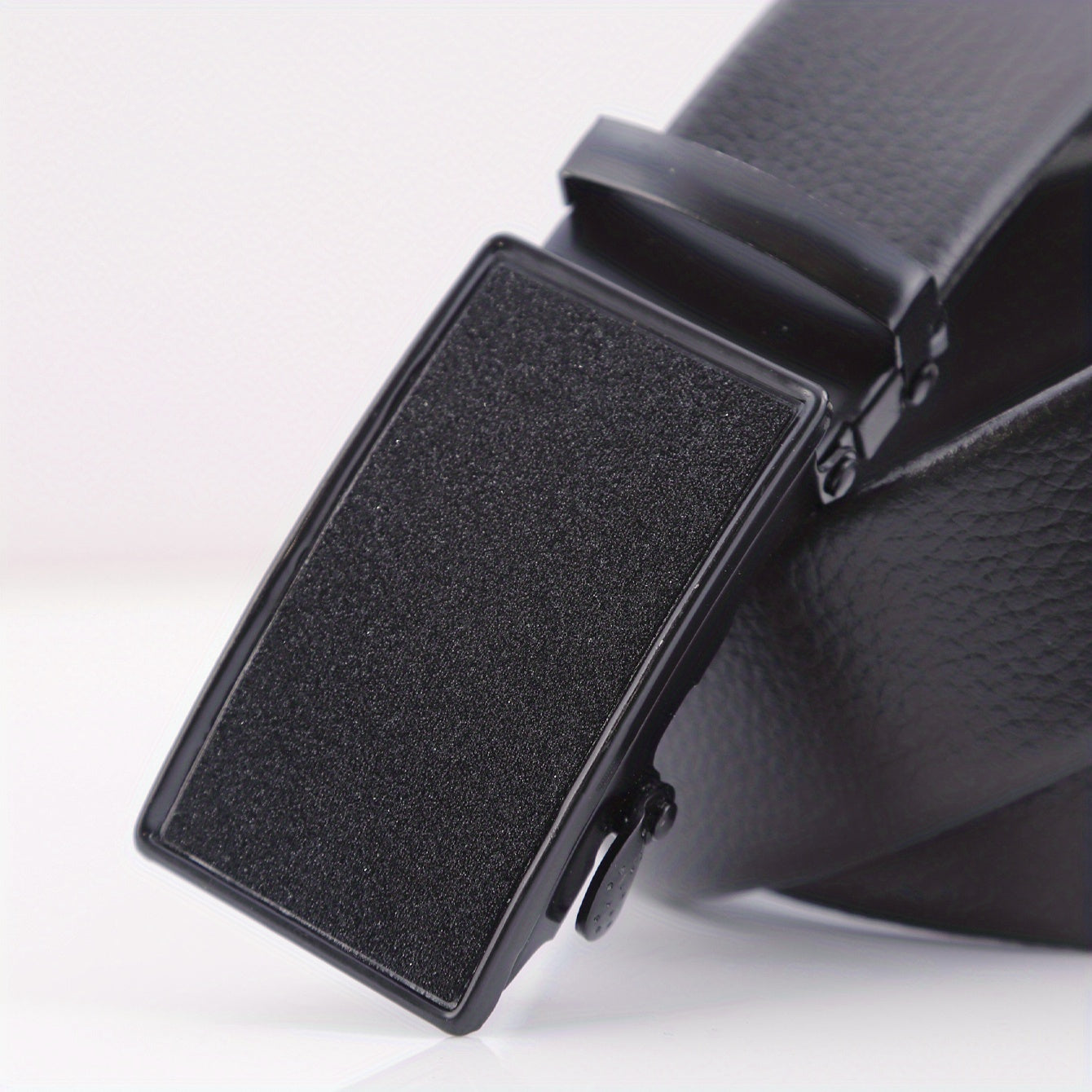 Men's Business Automatic Buckle Pattern Belt Leather Belt