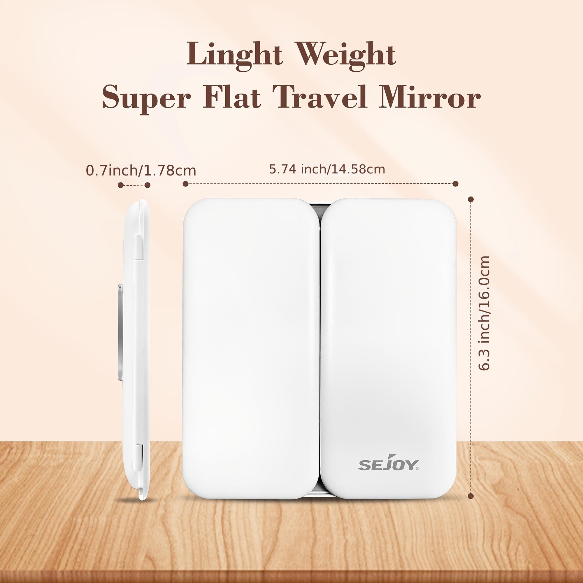Tri Fold Makeup Mirror Vanity Mirror with 3 LED Lights X1 X3 X7 Magnification