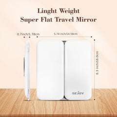 Tri Fold Makeup Mirror Vanity Mirror with 3 LED Lights X1 X3 X7 Magnification