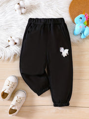 Cartoon Unicorn Print Boys Active Sweatpants Quick drying Jogger Sports Pants