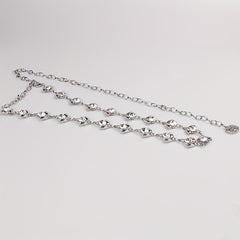 Rhinestone Waist Chain Flower Pendant Decorative Girdle Jewelry
