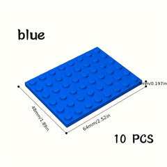 10pcs Low Block Building Set 3036 6x8 Foundation Blocks