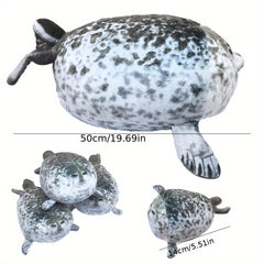 5pcs Simulation Seal Mom with Seal Boy Plush Doll Set Holiday Gift