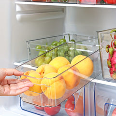 Clear Desktop Drawer Storage Box for Cosmetics Makeup Jewelry Cutlery Food
