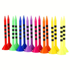50 Mixed Plastic Golf Tees - Professional Reusable Golf Accessories