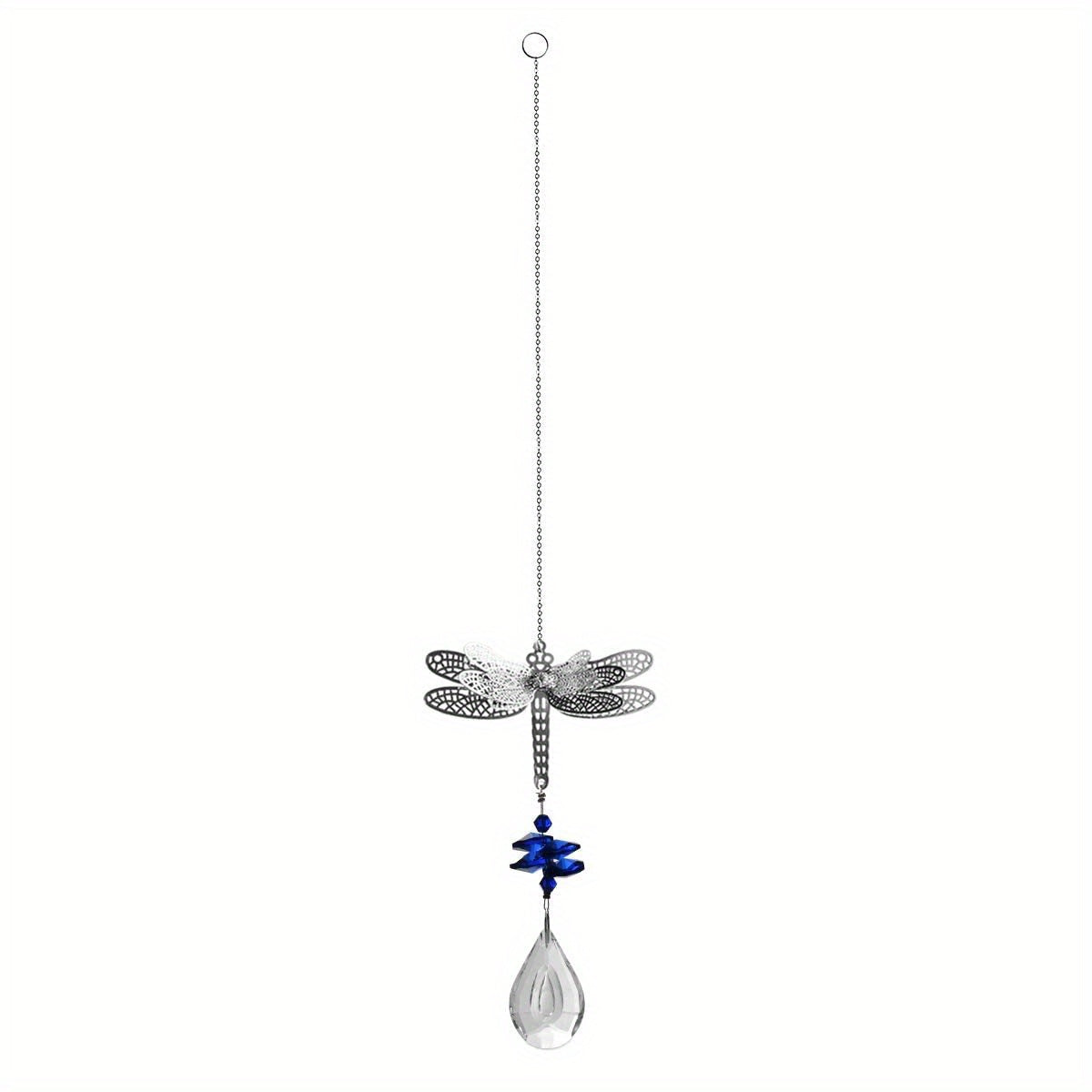 Dragonfly Crystal Pendant Colorful Hanging Ornament