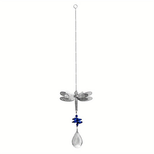 Dragonfly Crystal Pendant Colorful Hanging Ornament
