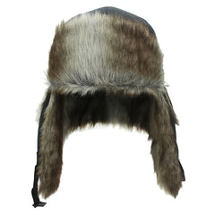 Mens Pilot Cap Plus Velvet Thick Ear Protection Winter Warm Bombing Cap