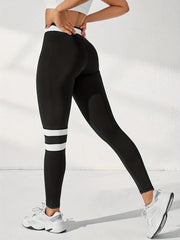 Cross Waist Sports Leggings Running Yoga Pants