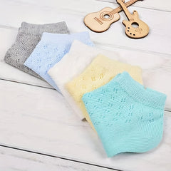 Cotton Thin Ankle Socks for Baby Boys Girls 0-4 Years Old