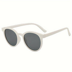 Y2K Round Sunglasses Casual Mirror Lens UV400