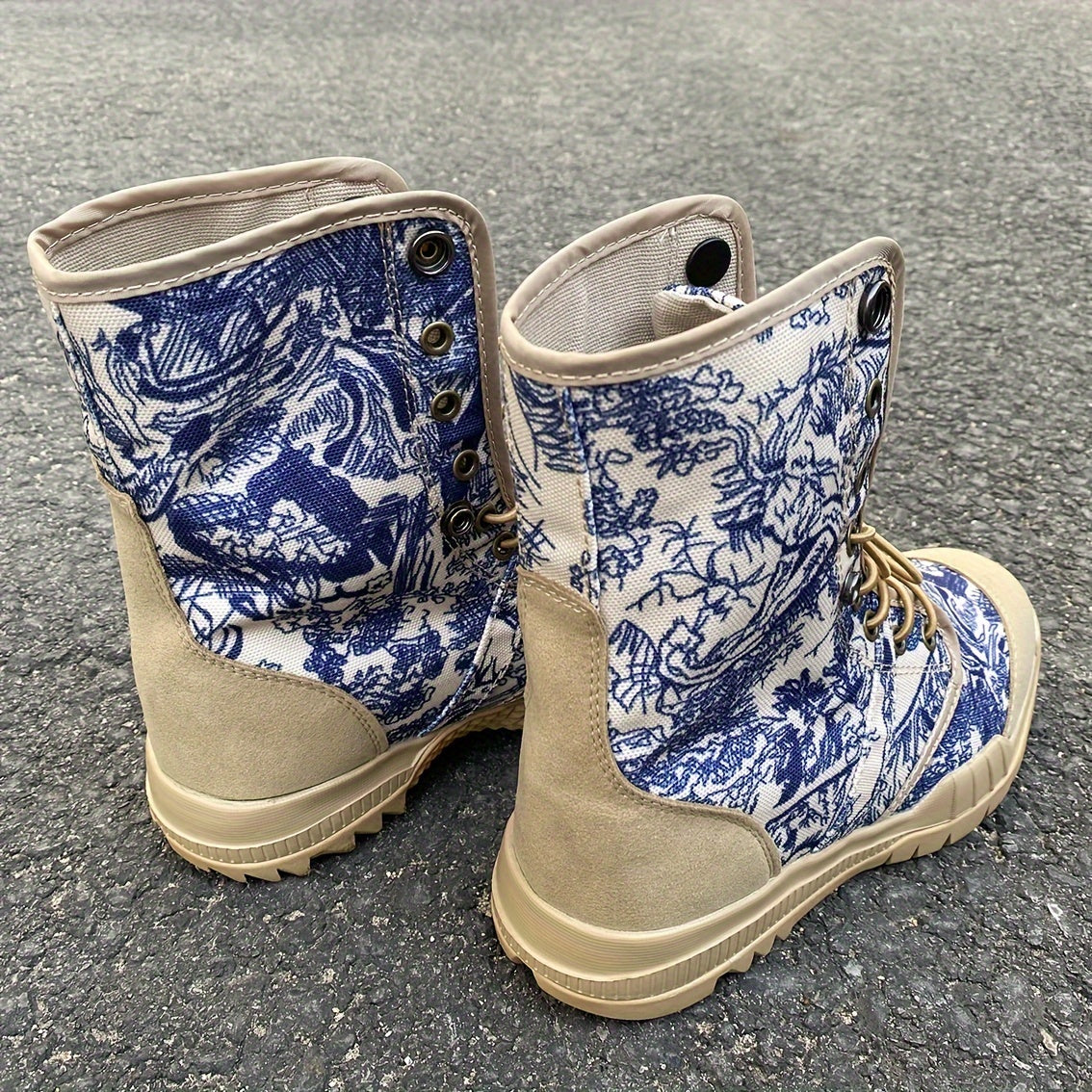 Men's Graffiti Style High Top Boots