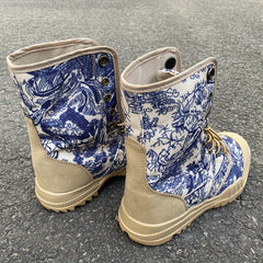 Men's Graffiti Style High Top Boots
