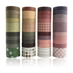 10pcs Vintage Washi Tape Set for DIY Crafts and Arts