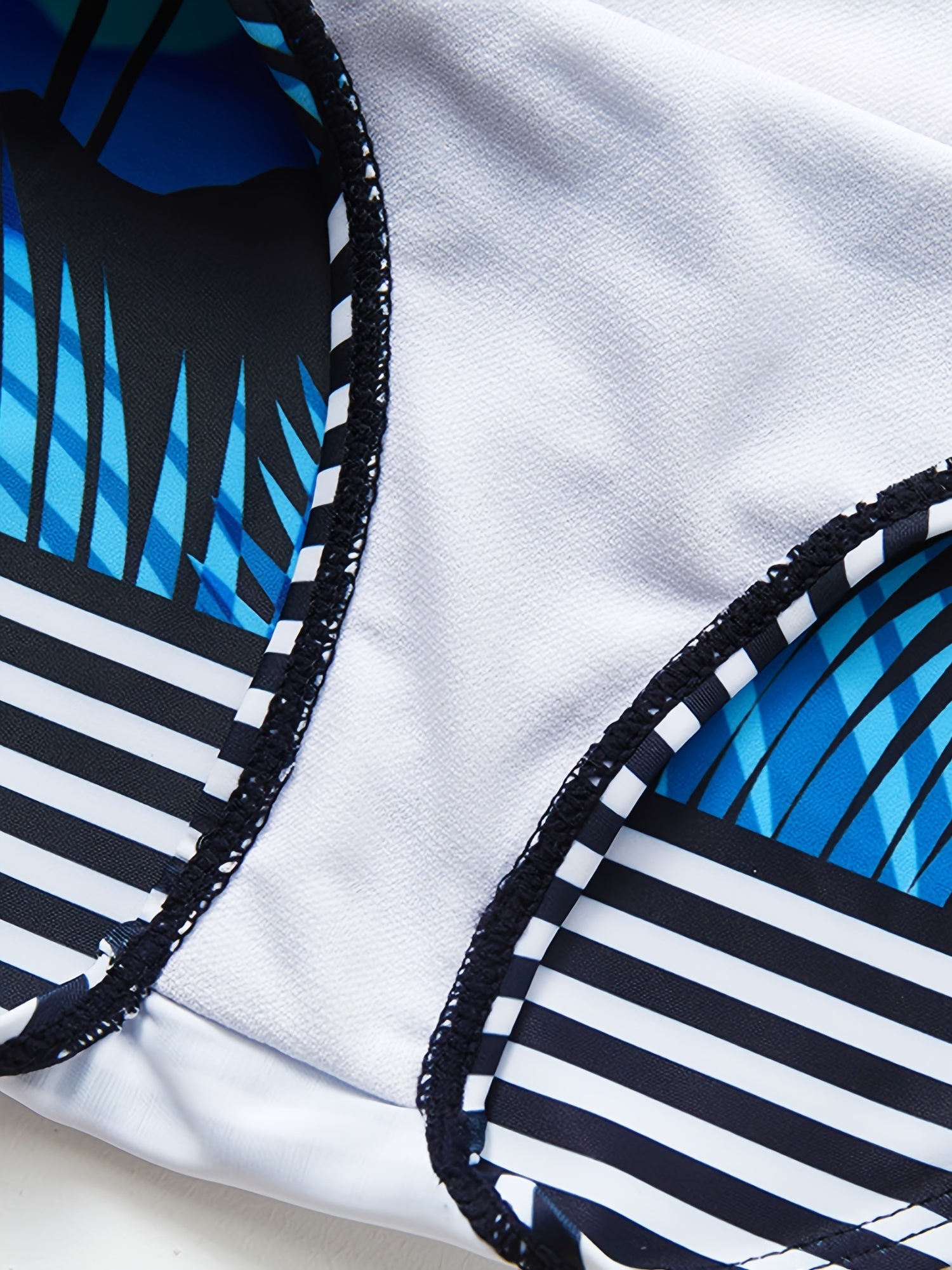 Girls Coconut Tree Stripe Swimsuit Kids Beach Bathing Suit