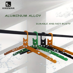 Aluminum Alloy Folding Hanger Non Slip Portable for Camping & Hiking
