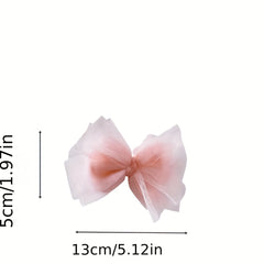 3pcs Princess Bow Hair Clip Little Girl Hair Accessories