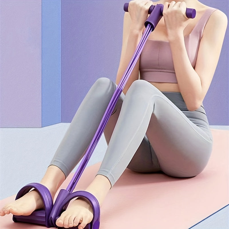4 Tube Pedal Tension Rope for Full Body Workout