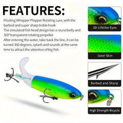 PROBEROS 5Pcs Lure Bait 10 4in 14 5 7in 360 Rotating Hard
