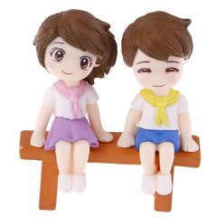 3pcs Couple Garden Decor Set for Micro Landscaping