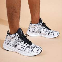 Men's Lightweight Lace Up Sneakers Sports Shoes