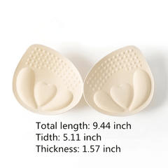 Latex Push Up Bra Insert Pads Seamless Chest Enhancer Lingerie Accessory