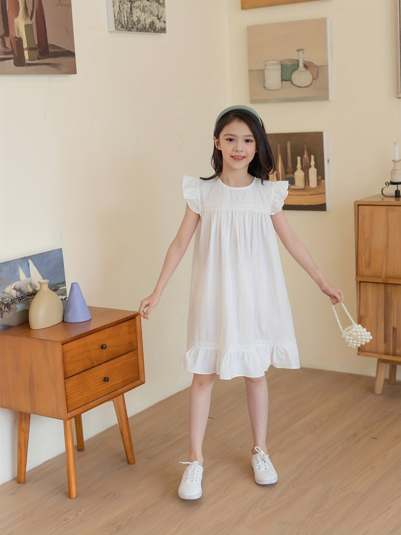 Girl's Stylish Cotton Princess Dress for Parties