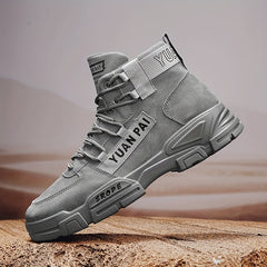 Men's Hiking Ankle Boots Lace up Boots Casual Walking Shoes