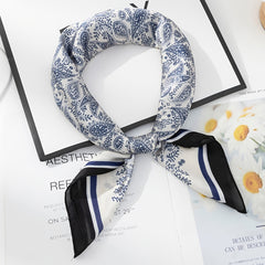 Paisley Print Bandana Square Scarf Floral Neck Wrap Head Scarf Hair Accessories