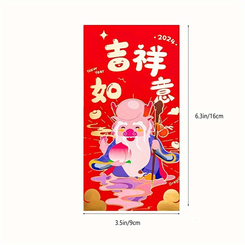 40 pcs Year of the Dragon Red Envelope - Birthday Celebration & Gift Money