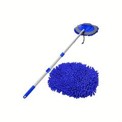 44in Car Wash Brush Kit Long Handle Microfiber Dusting Mop Anti Scratch