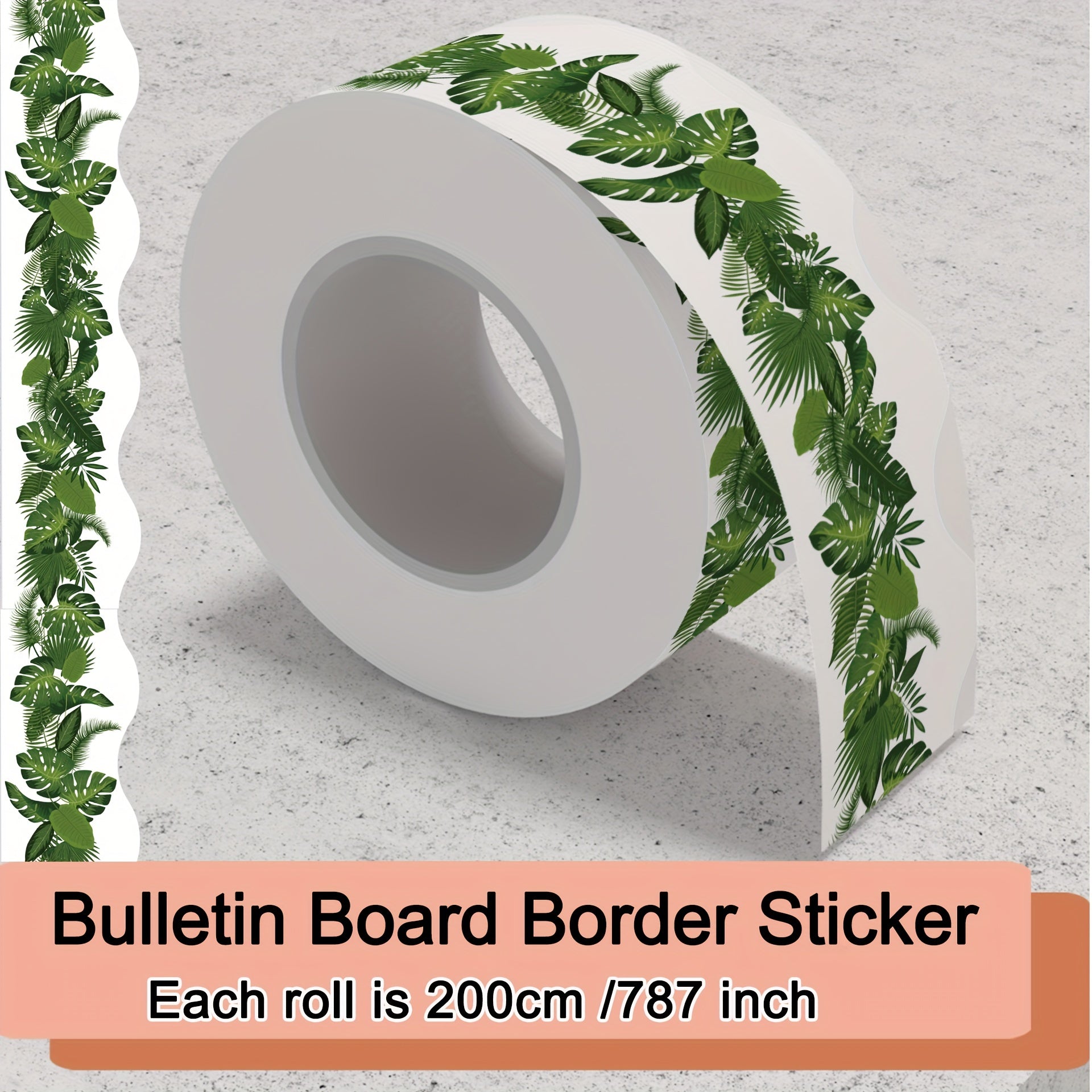 20-meter Plant Theme Border Sticker for Bulletin Board Classroom