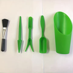 5pcs Portable Succulent Plant Tools Gardening Planting Tools Green Pink