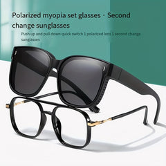 Vintage Square Frame Sunglasses for Men UV Protection