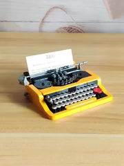 Creative Typewriter Building Blocks Model Collectible Retro Display Gift