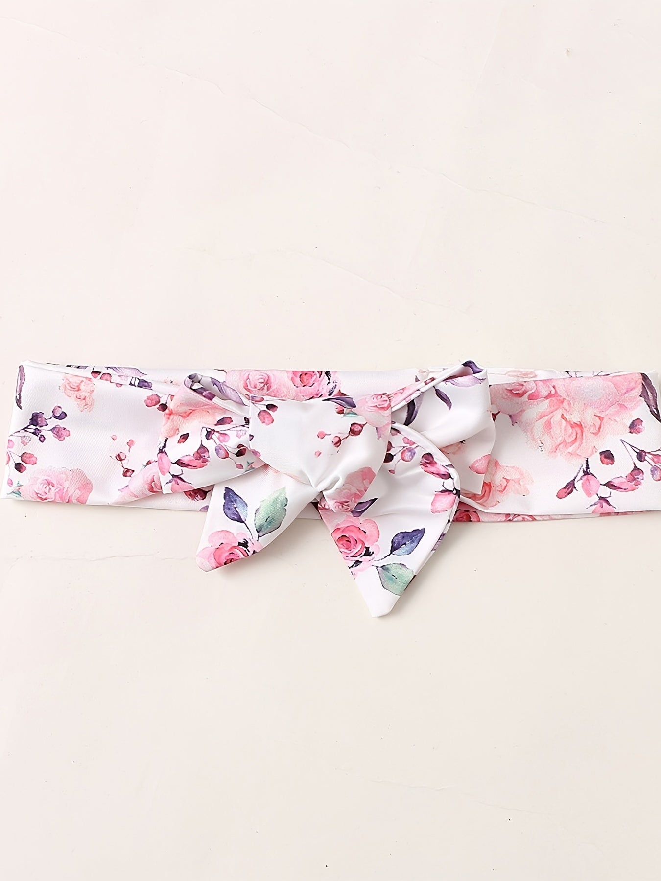 Newborn Baby Girls Floral Romper Ruffle Sleeve Bodysuit & Headband