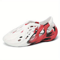 Men's Tie Dye Breathable Cut Out Foam Sneakers