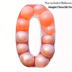 DIY Number Balloon Filler Box - Party/Wedding Decor - Various Colors