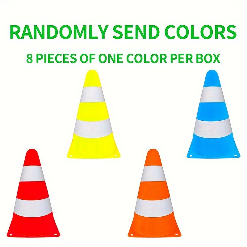 8pcs Sports Training Cones Football Basketball Equipment