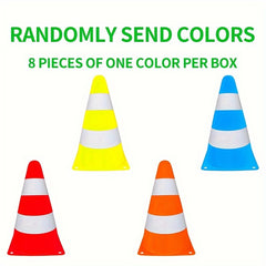 8pcs Sports Training Cones Football Basketball Equipment