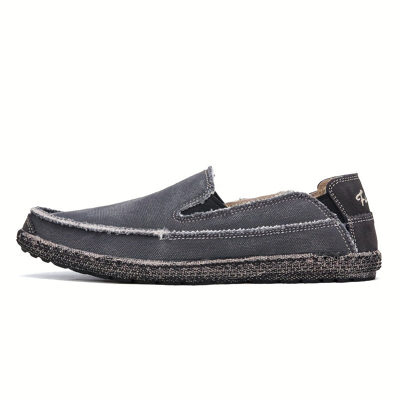 Men's Denim Slip-On Loafers Flat Shoes