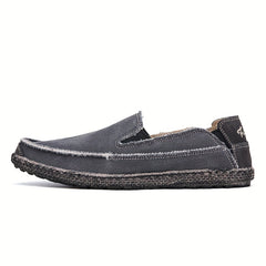 Men's Denim Slip-On Loafers Flat Shoes
