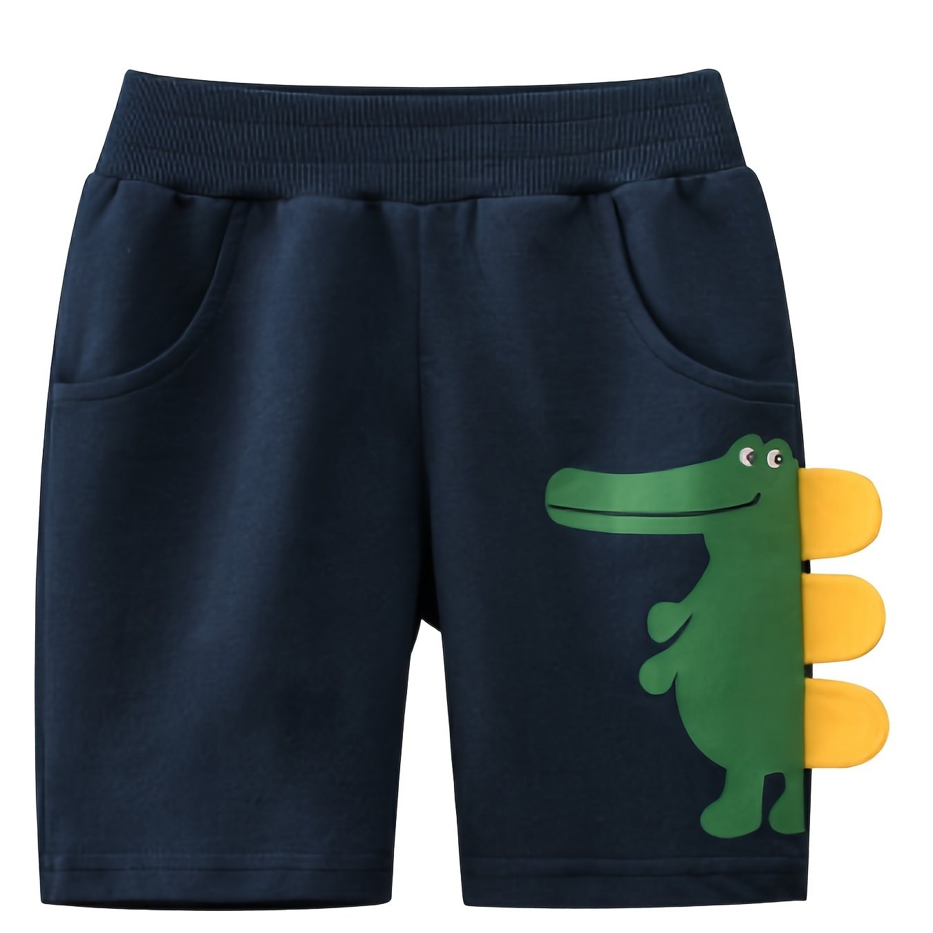Boys Dinosaur Print Casual Loose Pockets Shorts Kids Summer Clothes