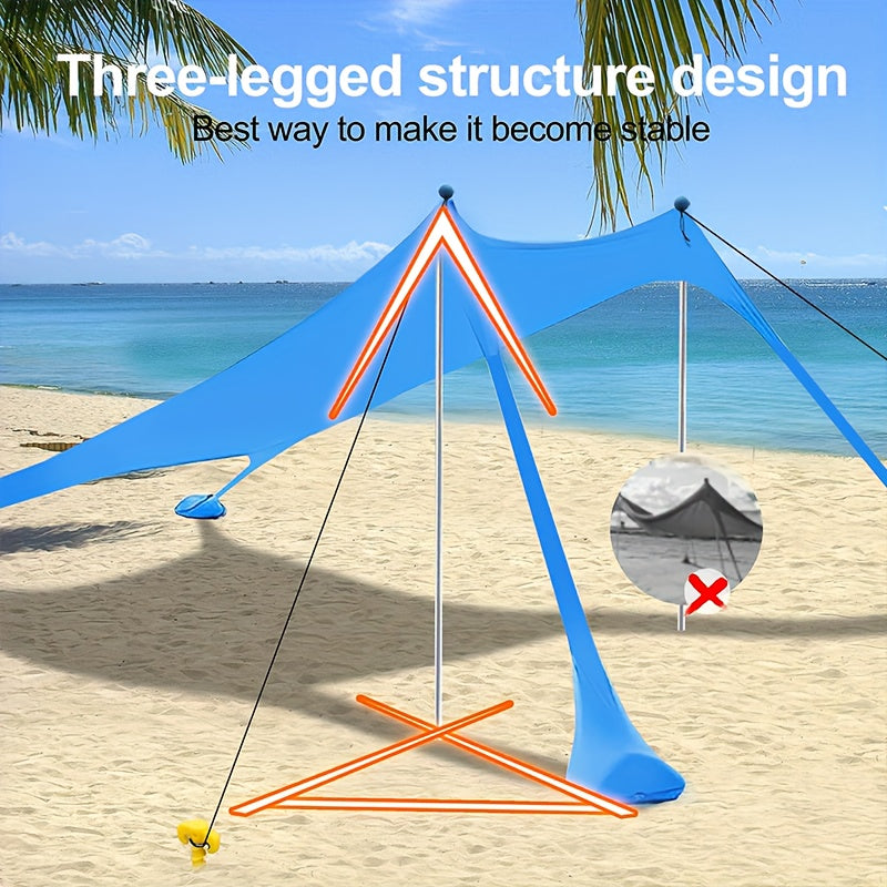 Portable Beach Tent Camping Canopy Beach Shelter For Outdoor Activities
