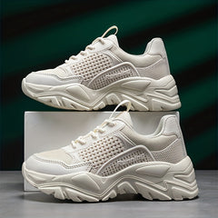 Men's Breathable Chunky Sneakers For Jogging Gym