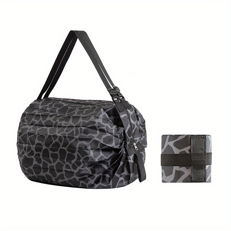 Large Capacity Foldable Grocery Bag Shoulder Bag Travel Storage Shopping Bag