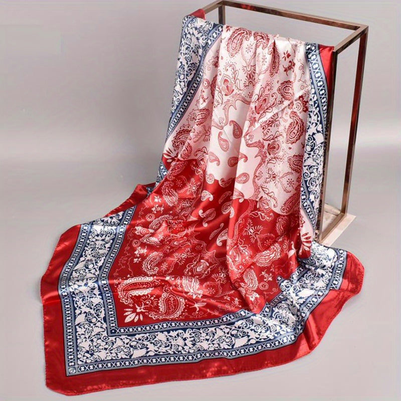 Printing Head Scarf Bandana Towel Two Tone Scarf Women's Shawl