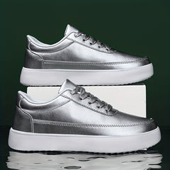 Men's PU Leather Sneakers Comfortable Walking Shoes